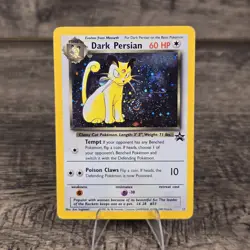 2000 Dark Persian #17 Black Star Promo Holo Rare Pokemon MP - W/ Swirl - Image 1
