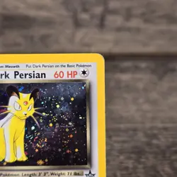 2000 Dark Persian #17 Black Star Promo Holo Rare Pokemon MP - W/ Swirl - Image 4