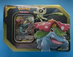 2019 Pokemon Venusaur & Celebi GX Tag Team Up Tin New Factory Sealed TCG - Image 1