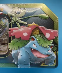 2019 Pokemon Venusaur & Celebi GX Tag Team Up Tin New Factory Sealed TCG - Image 2
