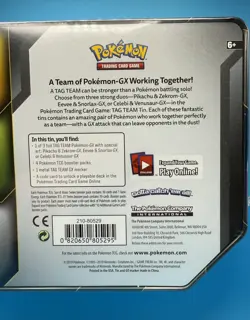 2019 Pokemon Venusaur & Celebi GX Tag Team Up Tin New Factory Sealed TCG - Image 5