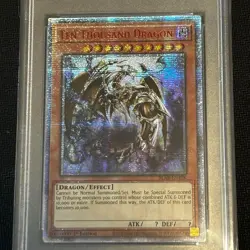 PSA 9 Mint 2020 Ten Thousand Dragon BLAR-EN10K 1st ED Holo YuGiOh English - Image 5