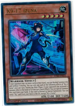 YuGiOh K9-17 Izuna Ultra Rare 1st Edition Justice Hunters JUSH-EN031 English - Image 1