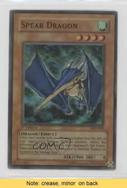 Spear Dragon 1st Ed. YuGiOh Legacy of Darkness #LOD-035 2003 READ 0lm - Image 1