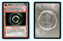 Escape Pod Star Wars Premiere Limited 1995 LS Uncommon CCG Card - Image 1