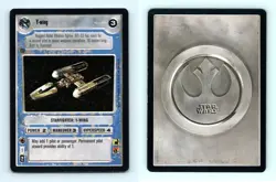 Y-wing Star Wars Premiere Limited 1995 LS Common CCG Card - Image 1