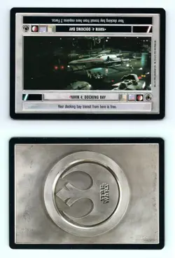 Yavin 4 : Docking Bay Star Wars Premiere Limited 1995 LS Common CCG Card - Image 1
