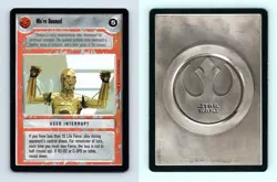 We're Doomed Star Wars Premiere Limited 1995 LS Common CCG Card - Image 1