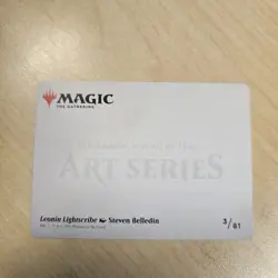 Leonin Lightscribe Art Card (Gold-Stamped Signature) 3 S Art Series: Strixhaven - Image 2