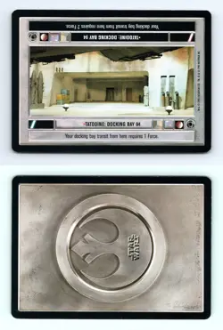 Tatooine : Docking Bay 94 Star Wars Premiere Limited 1995 LS Common CCG Card - Image 1