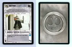 Rebel Trooper Star Wars Premiere Limited 1995 LS Common CCG Card - Image 1