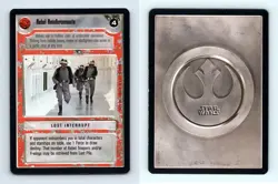 Rebel Reinforcements Star Wars Premiere Limited 1995 LS Common CCG Card - Image 1