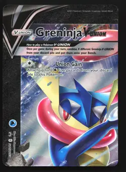 Pokemon Greninja V-Union SWSH155/156/157/158 Holo Black Star Promo 4 Card Set LP - Image 2