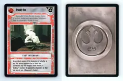 Friendly Fire Star Wars Premiere Limited 1995 LS Common CCG Card - Image 1