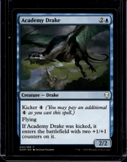 MTG Magic the Gathering Academy Drake (40/296) Dominaria NM - Image 1