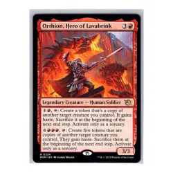 Orthion, Hero of Lavabrink #0334 Rare MTG 2023 March of the Machine - Image 1