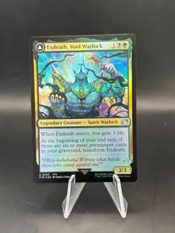 MTG Magic The Gathering Exdeath, Void Warlock Foil FIN Final Fantasy Commander - Image 1