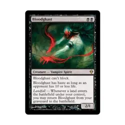 WOTC MtG Zendikar Bloodghast (R) (Foil) VG - Image 1