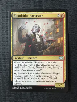 MTG Innistrad: Crimson Vow #232 Bloodtithe Harvester LP - Image 1