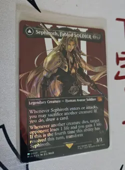 MTG: Final Fantasy - Sephiroth, Fabled Soldier (0527) (Borderless, Surge Foil) - Image 1