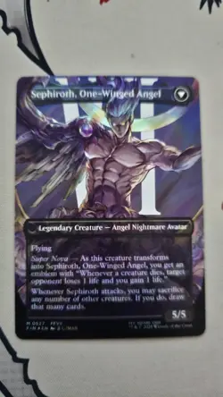 MTG: Final Fantasy - Sephiroth, Fabled Soldier (0527) (Borderless, Surge Foil) - Image 5