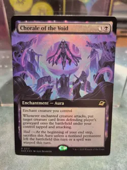 R 0331 Chorale of the Void FOIL EXTENDED ART Rare Edge of Eternities MTG Card - Image 1