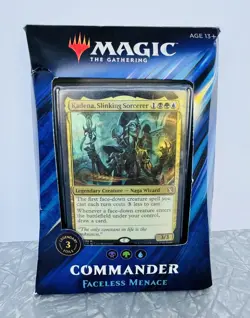 Magic the Gathering MtG Commander 2019 FACELESS MENACE Theme Deck FACTORY SEALED - Image 1