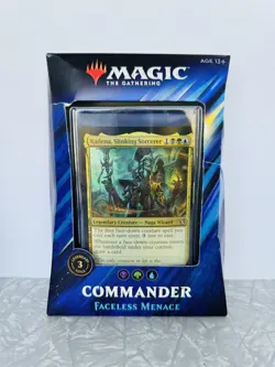 Magic the Gathering MtG Commander 2019 FACELESS MENACE Theme Deck FACTORY SEALED - Image 1