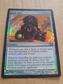 MTG - Jade Idol - Foil - Champions of Kamigawa - 256 - Image 1