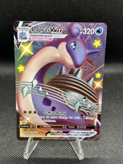Pokemon TCG Lapras VMAX - SV111/SV122 - Shining Fates Sword Shield Shiny - Image 1