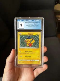 Pokemon Special Delivery Pikachu SWSH074 CGC 9.5 (psa) w/Swirl - Image 1