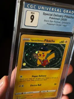 Pokemon Special Delivery Pikachu SWSH074 CGC 9.5 (psa) w/Swirl - Image 3