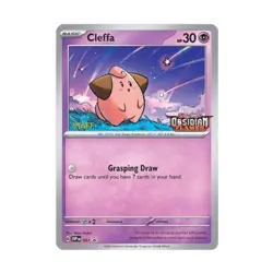 Pokemon SV: Scarlet & Violet Promo Cleffa - 037 (Prerelease) [Staff] (P) NM - Image 1