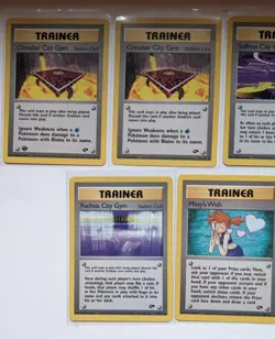 Pokemon Gym Challenge Trainer Bundle, 5 Gyms, Misty's Wish, Lt Surge's, NM-M - Image 2