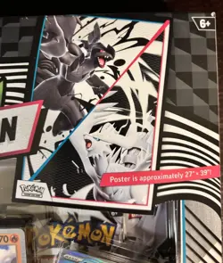 Pokemon Black Bolt And White Flare Unova Poster Collection Box! 4 Booster Packs - Image 3