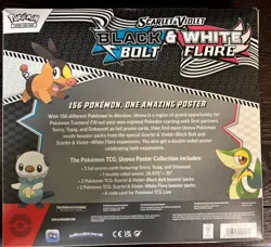 Pokemon Black Bolt And White Flare Unova Poster Collection Box! 4 Booster Packs - Image 4