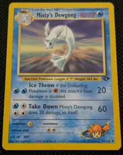Misty's Dewgong 54/132 Gym Challenge LP Pokemon TCG - Image 1