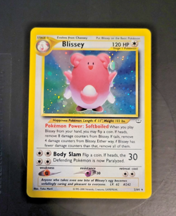 Pokemon TCG: Neo Revelation Unlimited Blissey 2/64 Holo Rare LP - Image 1