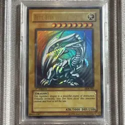 2002 YuGiOh SDK-001 1st Edition Blue-Eyes White Dragon Holo Ultra Rare English - Image 1