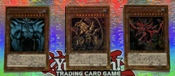YuGiOh Egyptian God Cards Slifer Obelisk Ra Millenium Gold Rare Set MB01 - Image 2