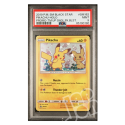 Pokemon Card Pikachu Black Star Promo SM162 Team Up Mimikyu English - PSA 9 MINT - Image 1