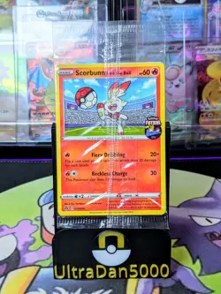 Pokemon TCG Scorbunny On the Ball Promo Card 004/005 Futsal, Mint Sealed - Image 1
