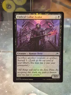 U 0123 Umbral Collar Zealot FOIL EOE Edge of Eternities MTG Card Human Cleric - Image 1