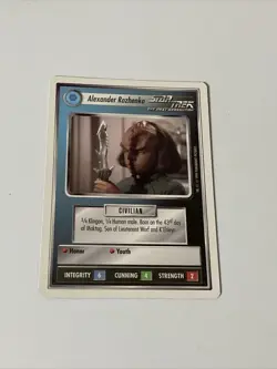 Star Trek CCG Personnel Federation Alexander Rozhenko Uncommon Card - Image 1