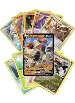 Pokemon Cards 50-Card Assorted Lot with Guaranteed v Rare Pokemon Collectors - Image 2
