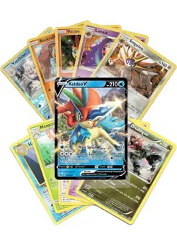 Pokemon Cards 50-Card Assorted Lot with Guaranteed v Rare Pokemon Collectors - Image 3