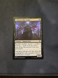 U 0123 Umbral Collar Zealot EOE Edge of Eternities MTG Card Human Cleric Black - Image 1