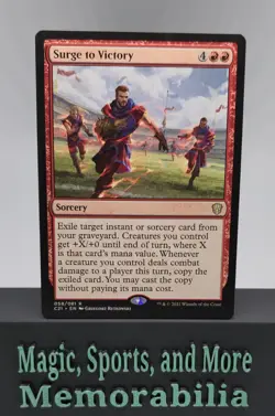 MTG Surge to Victory Commander 2021 Regular Rare Sorcery Magic The Gathering LP - Image 1