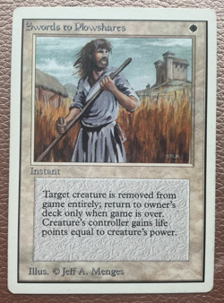 Swords to Plowshares unlimited MTG Magic the gathering - Image 1