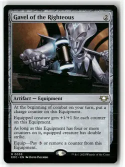 Gavel of the Righteous Commander: Edge of Eternities MTG Magic NM - Image 1